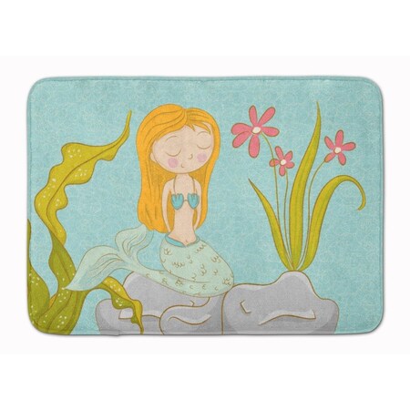 Carolines Treasures Mermaid Underwater Scene Machine Washable Memory Foam Mat BB8539RUG